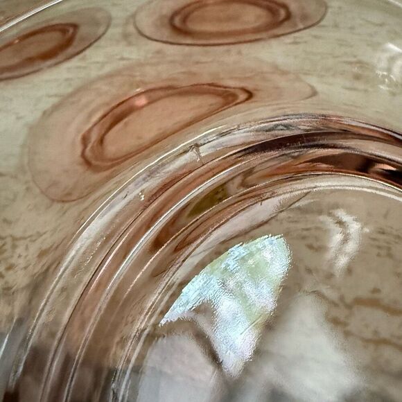 Vintage  Cambridge glass bread/salad/dessert plates set of 4 - Picture 10 of 13